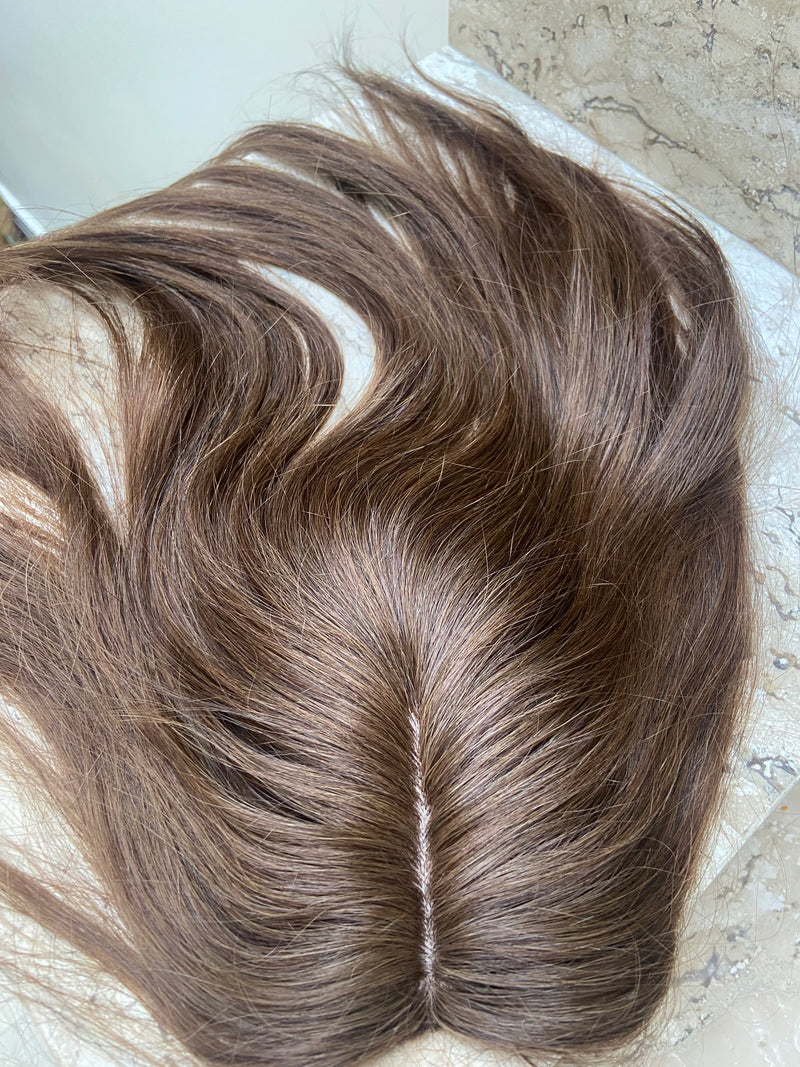 Topo Cabelo Humano Sem Franja Médio 30cm