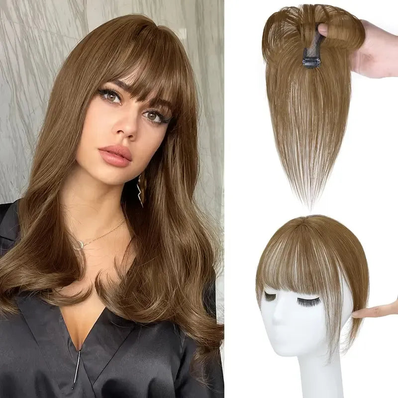 ❣ Novas Franjas Cabelo Humano-Franja Curta