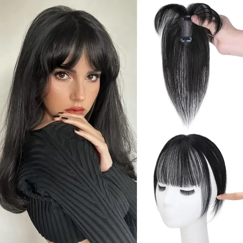 ❣ Novas Franjas Cabelo Humano-Franja Curta