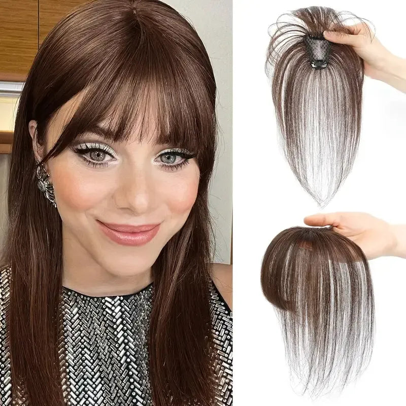 ❣ Novas Franjas Cabelo Humano-Franja Curta