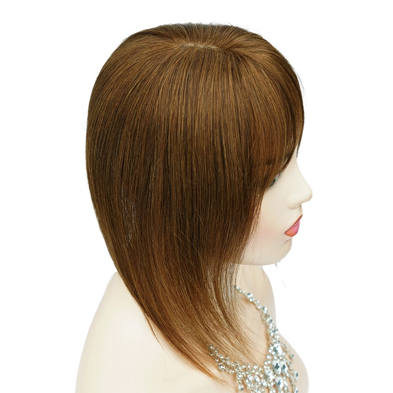 Topo Cabelo Humano 40 CM Com Franja